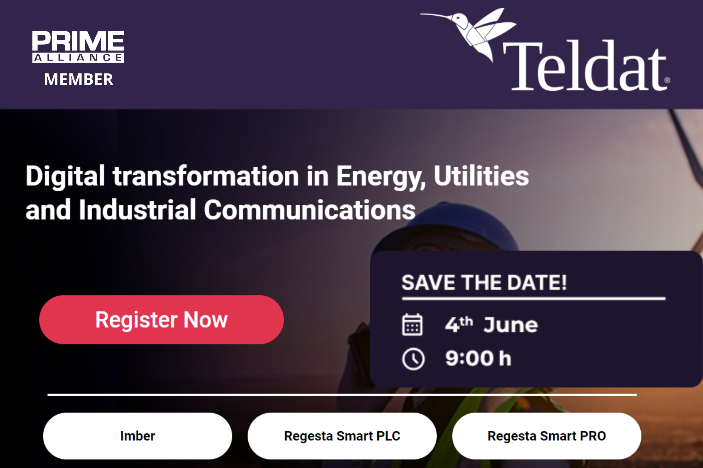 Teldat Webinar: “Digital Transformation in Energy, Utilities and Industrial Communication”, June 4